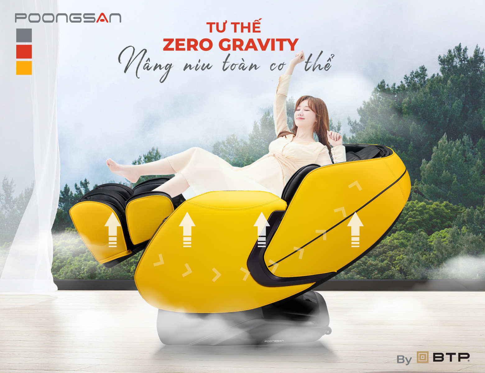 Poongsan MCP-202 có chức năng massage Zero Gravity không trọng lực nâng niu cơ thể Poongsan MCP-202 có chức năng massage Zero Gravity không trọng lực nâng niu cơ thể